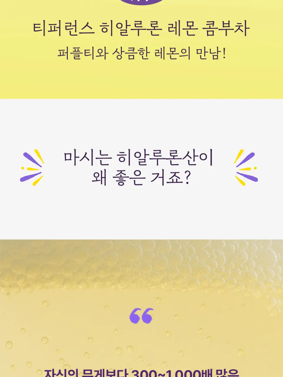 [2025 어워즈] 티퍼런스 히알루론 콤부차 10T 3종 (어워즈 한정기획/블루베리/레몬) 상세페이지 11